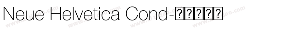 Neue Helvetica Cond字体转换